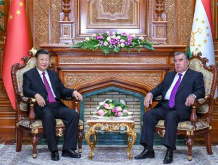 m88明升网站国家主席习近平在杜尚别同塔吉克斯坦总统拉赫蒙会谈